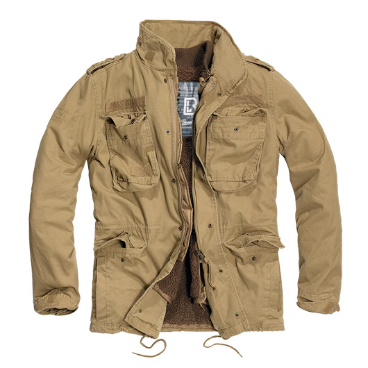 Brandit Jacke M65 Giant camel mit herausnehmbarem Futter