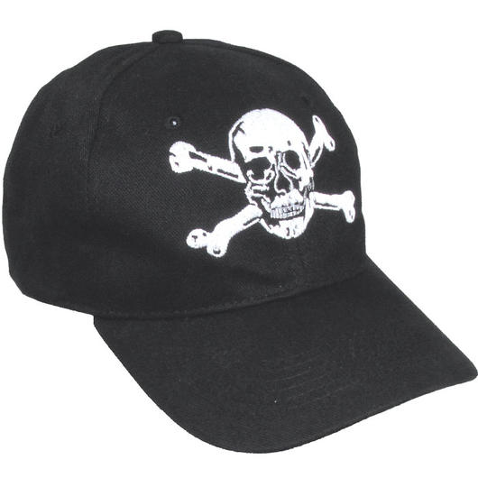 MFH Baseball Cap Totenkopf schwarz