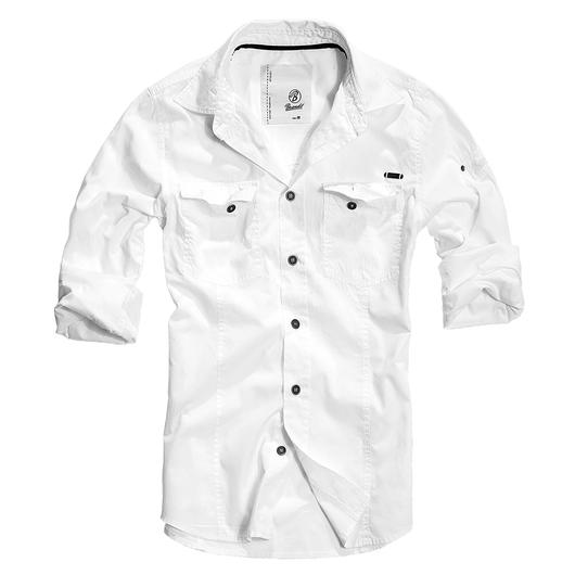 Brandit Hemd Slim Fit Shirt wei Bild 1