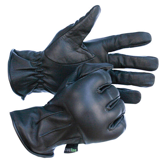 Sector Einsatzhandschuh mit Quarzsandf�llung Leder schwarz