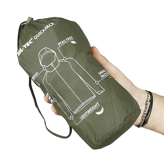 Mil-Tec Regenjacke Quickpack Oliv Bild 10