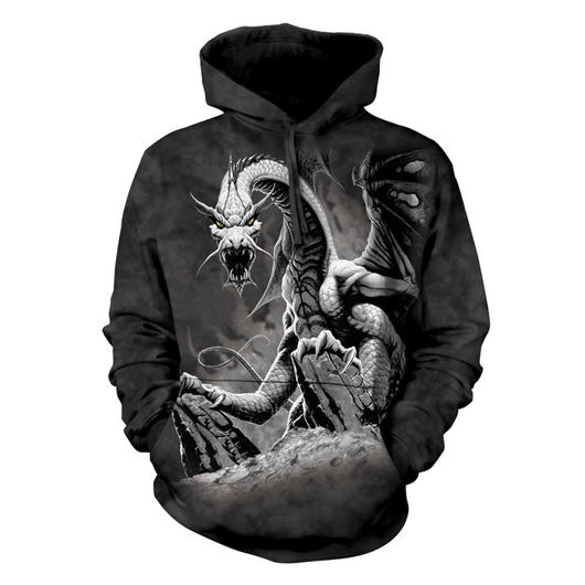 Mountain Kapuzensweatshirt Black Dragon