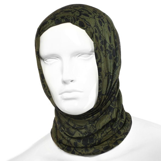 101 INC Coolmax Multifunktionstuch Tactical Wrap Schdel grn Bild 4