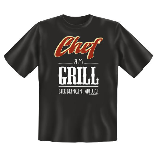 Rahmenlos T-Shirt Chef am Grill