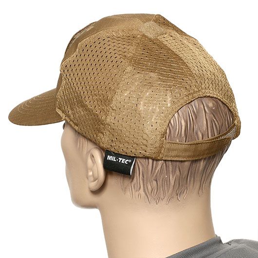 Mil-Tec Baseball Cap Netz dark coyote Bild 2