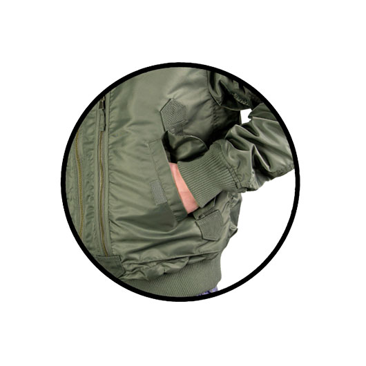 Mil-Tec US Tactical Fliegerjacke oliv Bild 3