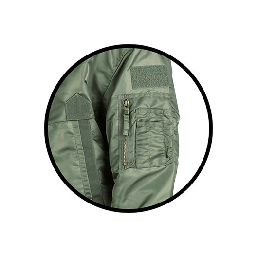 Mil-Tec US Tactical Fliegerjacke oliv Bild 4