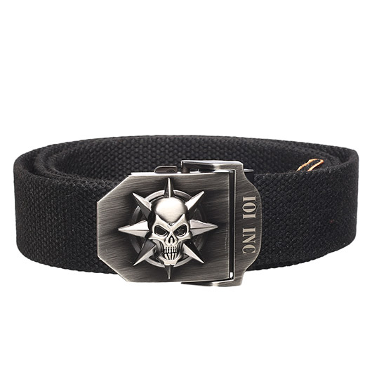 101 INC Grtel Style 5 Skull / Star schwarz Bild 1