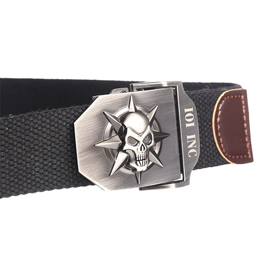 101 INC Grtel Style 5 Skull / Star schwarz Bild 2