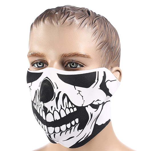 Neopren Halb-Gesichtsmaske Totenkopf