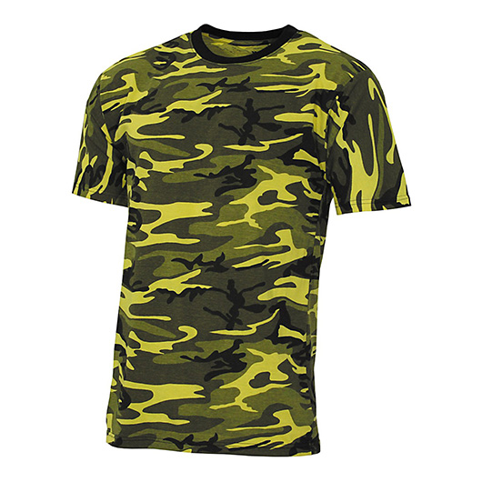 MFH US T-Shirt Streetstyle gelb-camo