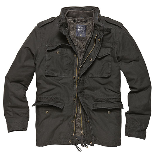 Vintage Industries Jacke Ground Parka schwarz