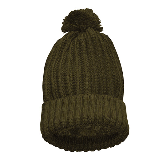 McAllister Bommelmtze oliv mit Teddy-Fleece gefttert
