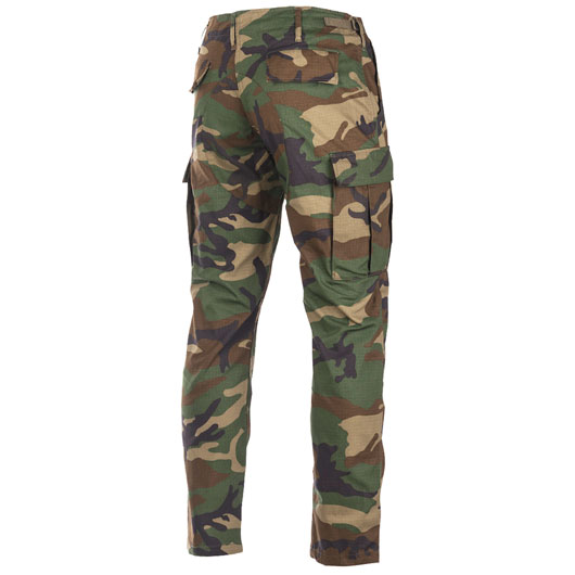 Teesar BDU Feldhose Modern Fit Ripstop woodland Bild 1