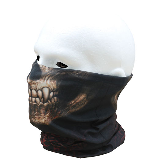 Spiral Multifunktionstuch Wrap Goth Skull