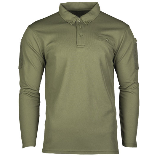 Tactical Poloshirt Langarm Tactical Quick Dry oliv