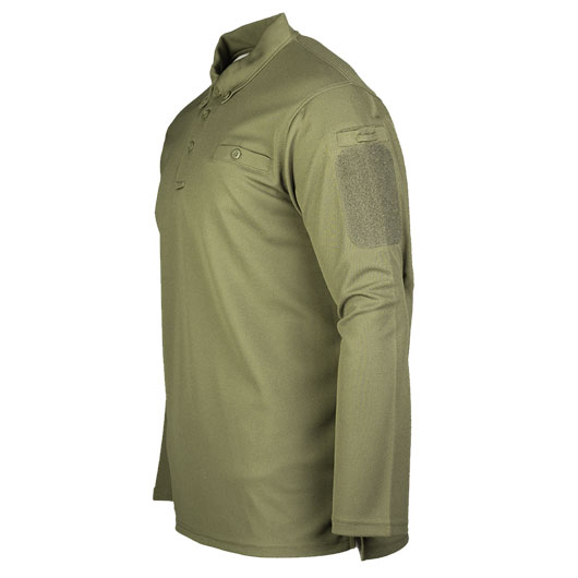 Tactical Poloshirt Langarm Tactical Quick Dry oliv Bild 1