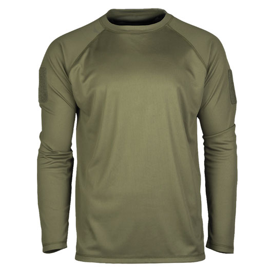 Mil-Tec Langarmshirt Tactical Quick Dry oliv