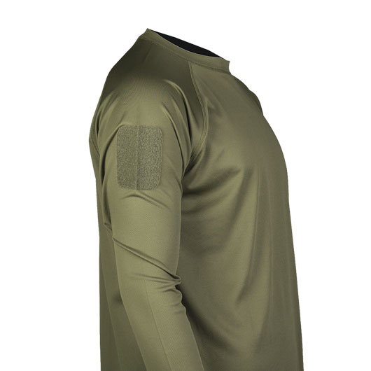 Mil-Tec Langarmshirt Tactical Quick Dry oliv Bild 1