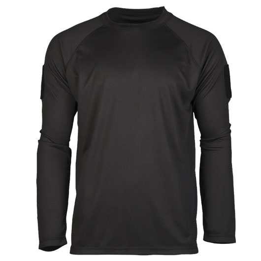 Mil-Tec Langarmshirt Tactical Quick Dry schwarz