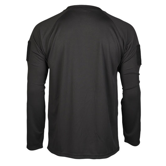 Mil-Tec Langarmshirt Tactical Quick Dry schwarz Bild 2