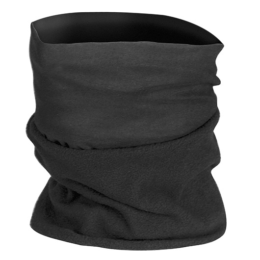 Mil-Tec Multifunktionstuch Headgear Fleece schwarz Winterversion Bild 1