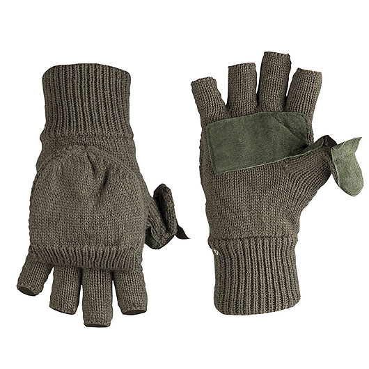 Mil-Tec Handschuhe klappbar oliv