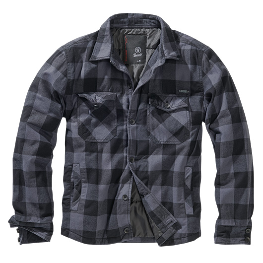 Brandit Flanelljacke Lumberjacket schwarz/grau kariert