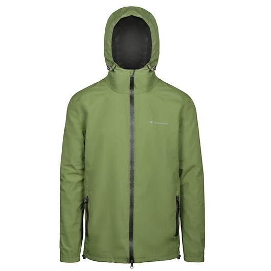 Scippis Outdoor Funktionsjacke Storm Force oliv wasserdicht, winddicht, atmungsaktiv