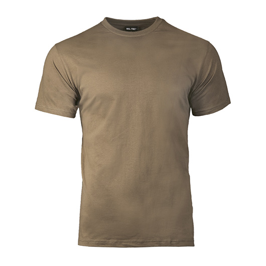 T-Shirt Basic Baumwolle coyote brown