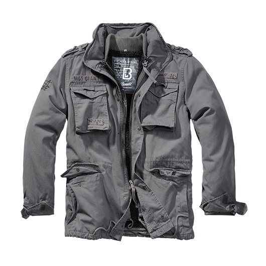 Brandit Jacke M65 Giant charcoal grey mit herausnehmbarem Futter