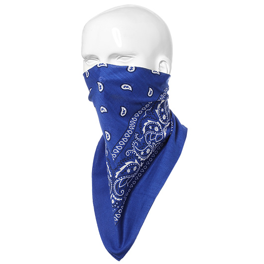 MFH Bandana Halstuch Paisleymuster royalblau-wei