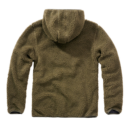 Brandit Kapuzenpullover Teddy Fleece Worker oliv Bild 1