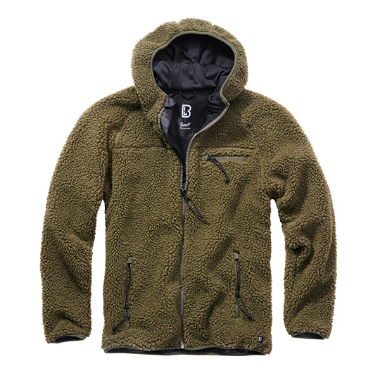 Brandit Jacke Teddyfleece Worker oliv