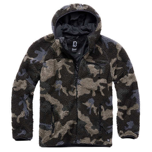 Brandit Jacke Teddyfleece Worker darkcamo