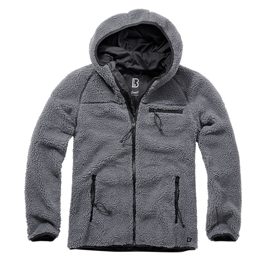 Brandit Jacke Teddyfleece Worker anthrazit