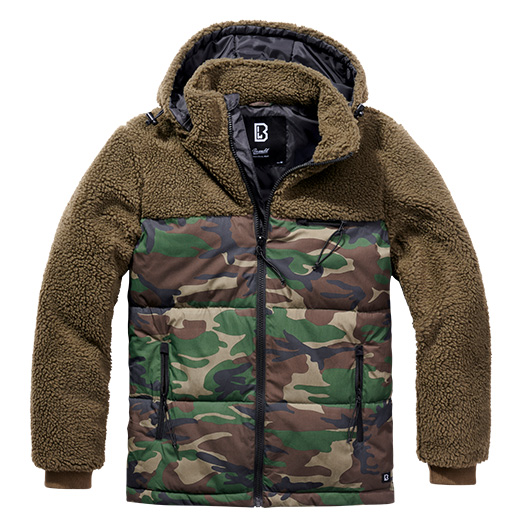 Brandit Teddyfleece Jacke Jackson oliv/woodland