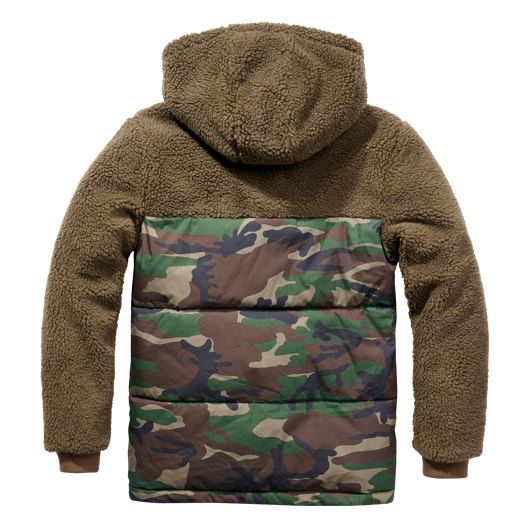 Brandit Teddyfleece Jacke Jackson oliv/woodland Bild 1