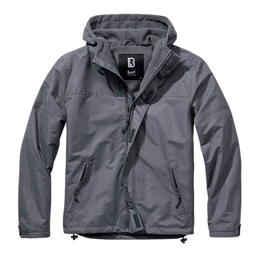 Brandit Jacke Windbreaker Frontzip anthrazit