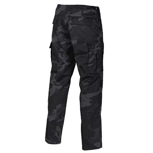 Mil-Tec BDU Ranger Hose Straight Cut Black Camo Bild 1