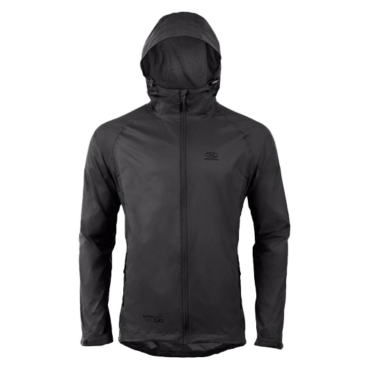 Highlander Regenjacke Stow & Go schwarz
