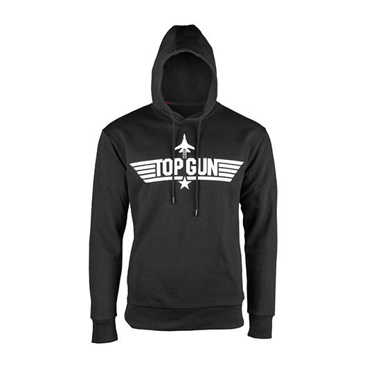 Kapuzenpullover Hoodie Top Gun schwarz