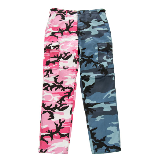 MMB US BDU Hose Two-Tone skyblue-pink camo