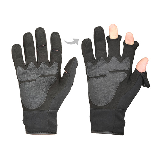 Mil-Tec Handschuh Shooting Gloves Neopren schwarz Bild 2