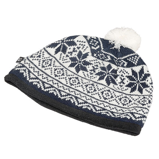 Brandit Strickm�tze Snow Cap blau/wei� Bild 2