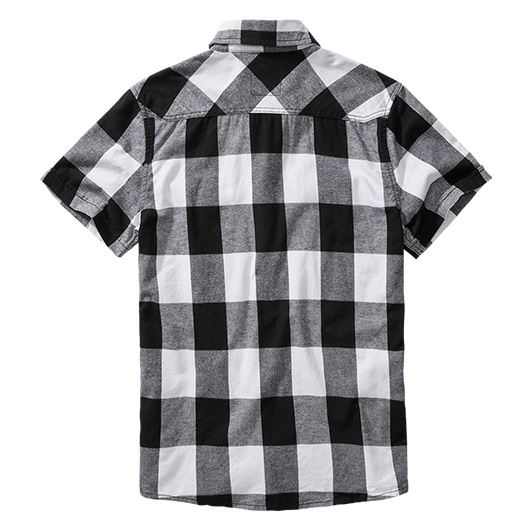 Brandit Checkshirt kurzarm schwarz/wei kariert Bild 1