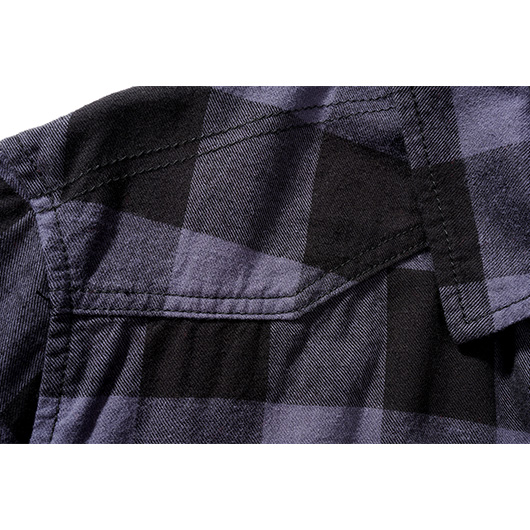 Brandit Checkshirt kurzarm schwarz/grau kariert Bild 4