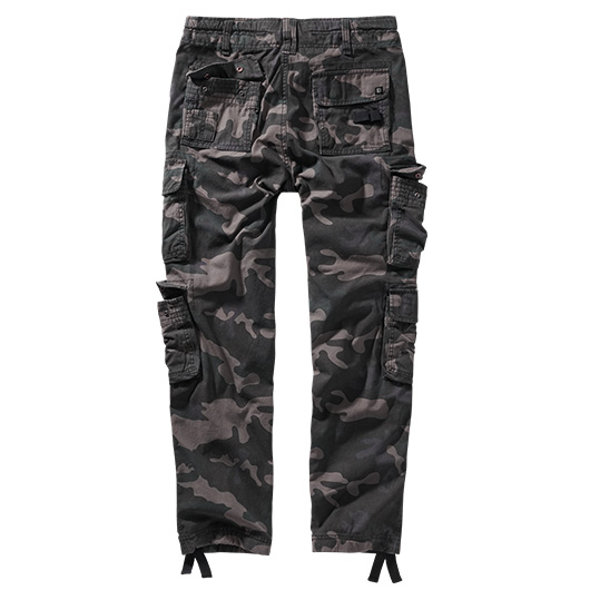 Brandit Hose Pure Slim Fit Trousers darkcamo Bild 1