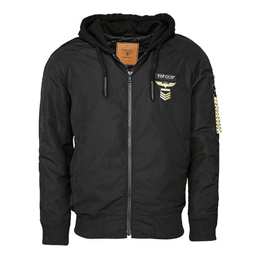 Top Gun Fliegerjacke mit Kapuze The Flying Legend schwarz