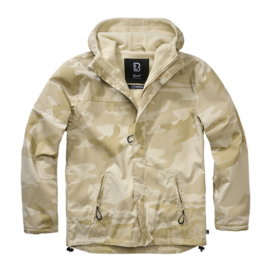 Brandit Jacke Windbreaker Ripstop mit Frontzip sandstorm